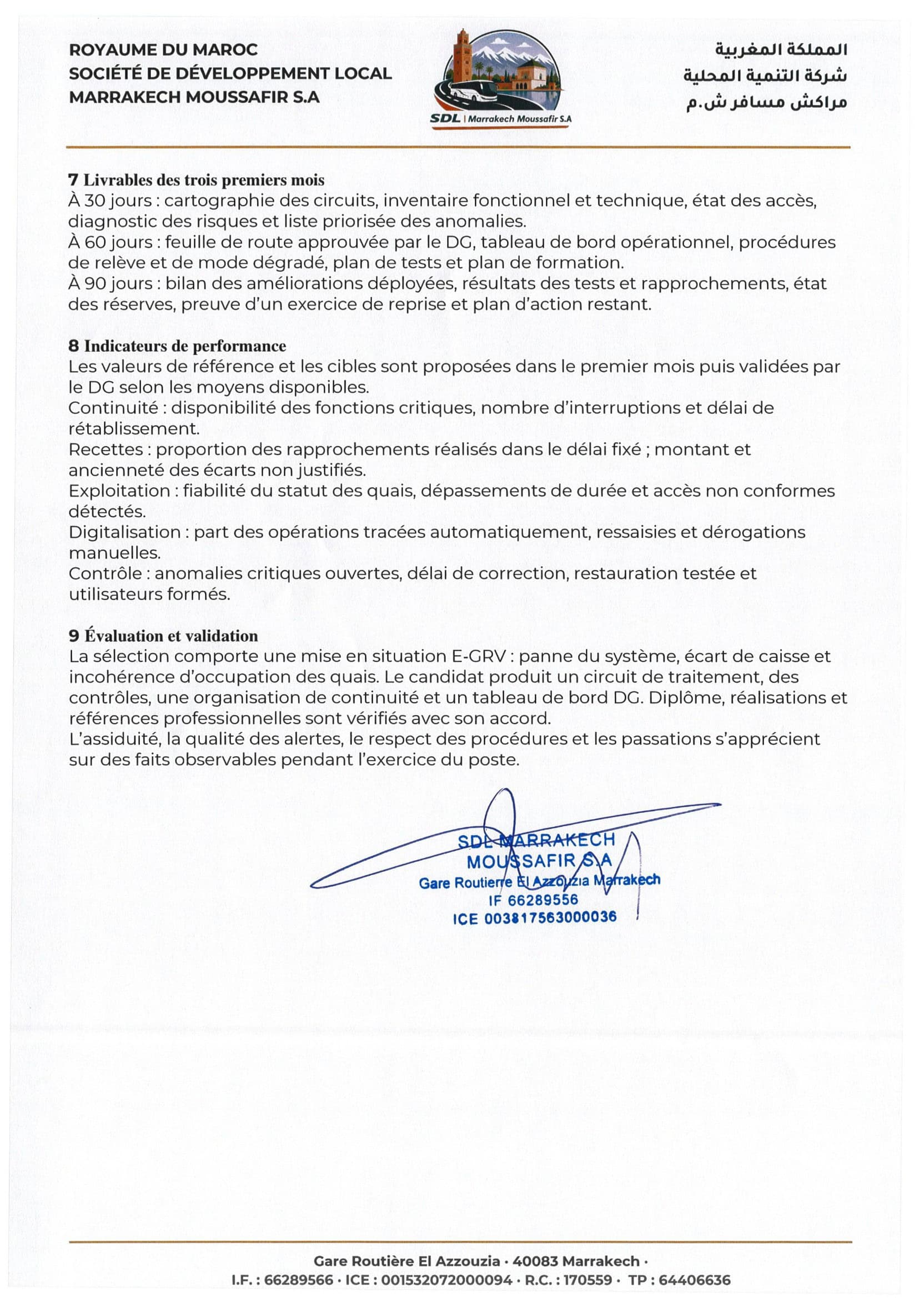 SDL Marrakech Moussafir recrute